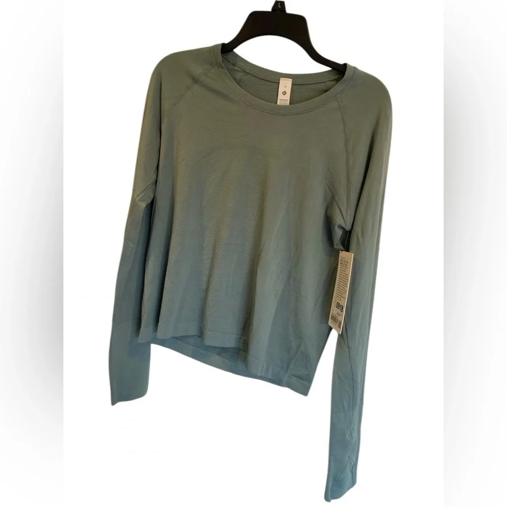 NWT Lululemon swiftly tech long sleeve race length CRATER BLUE Size 10